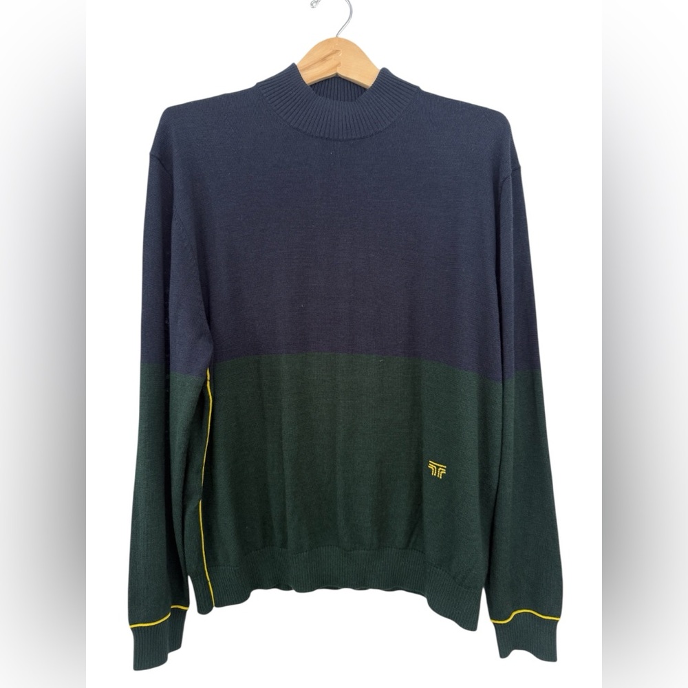 Tory Sport Performance Cashmere Color Block Sweater – XL | NWT